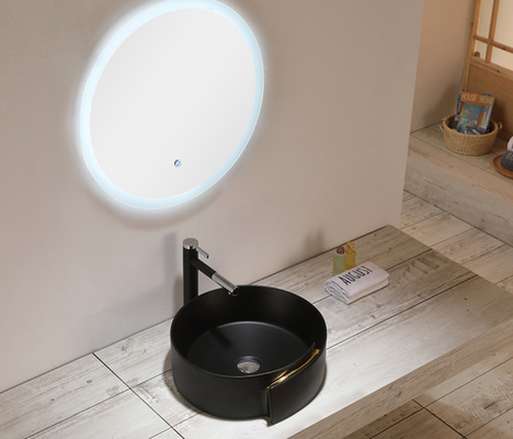Bacia sanitária cerâmica oval Matte Black Bathroom Bowl Sinks dos mercadorias 9L