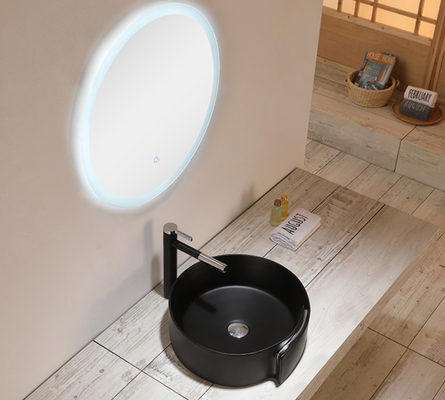 Bacia sanitária cerâmica oval Matte Black Bathroom Bowl Sinks dos mercadorias 9L