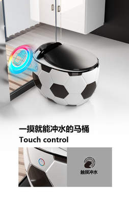 olhar Siphonic do futebol 3D um projeto sem água da caixa do toalete da parte