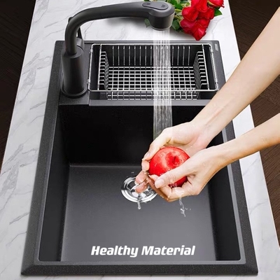 As bancas da cozinha de aço inoxidável de Undermount dobram bacias profundas de 220mm