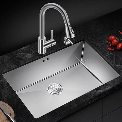 bacia de aço inoxidável retangular da cozinha 9L sob o dissipador contrário