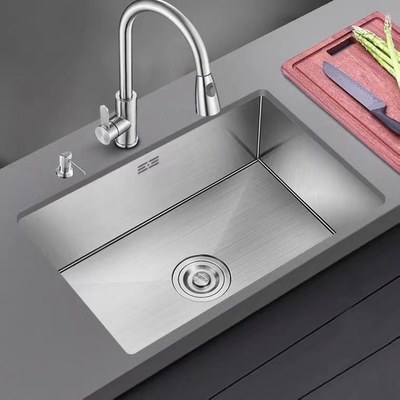 bacia de aço inoxidável retangular da cozinha 9L sob o dissipador contrário