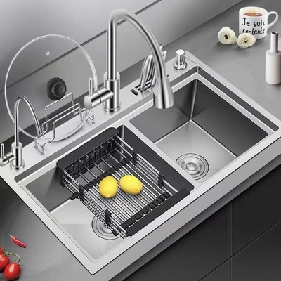 Bacia dobro do dissipador da barra do quadrado 680*450mm Undermount para a lavanderia da cozinha