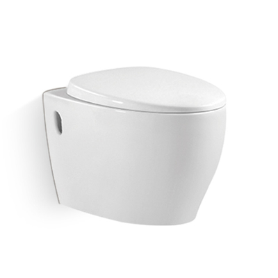 Esmalte cerâmico branco de Hung Toilet Bowl Self Cleaning da parede de 3L 6L