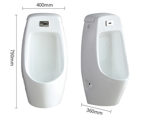 Parede de nivelamento Hung Urinal Bowl Top Spud da gravidade para o homem ou a criança