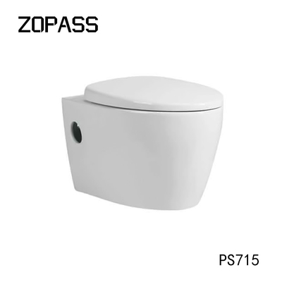 Parede cerâmica sem emenda lustrosa Hung Toilet Bowl Mix Pit que espaça 180mm