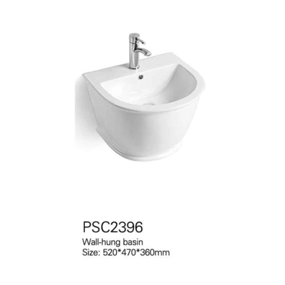 Vaidade de superfície contínua Mini Washing Cheap Ceramic Wall Hung Basin dos fabricantes chineses