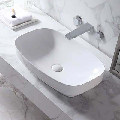 dissipador sanitário do banheiro dos mercadorias da bacia de Ceramic Hand Wash do modelo 3D
