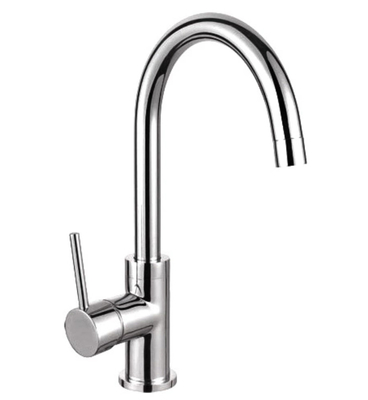 O torneira de aço inoxidável da cozinha da economia de 304 águas retira a torneira de misturador do dissipador