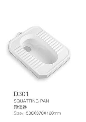 ODM Pan Eco Friendly Bathroom Furnitures Squatting cerâmico do OEM