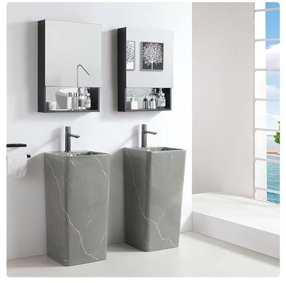 Suporte superior contrário Matte Grey Vanity Bowl da bacia do comprimento 820mm 850mm