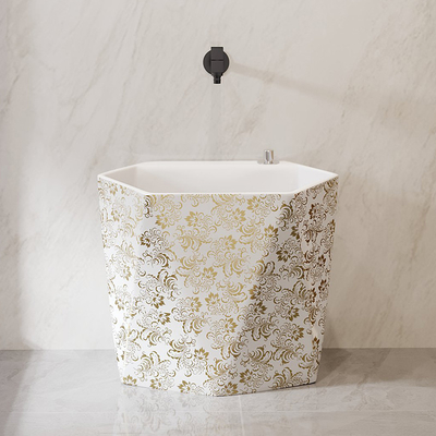 do dissipador cerâmico do espanador de 440*300*400mm banheira profunda do animal de estimação da porcelana da altura