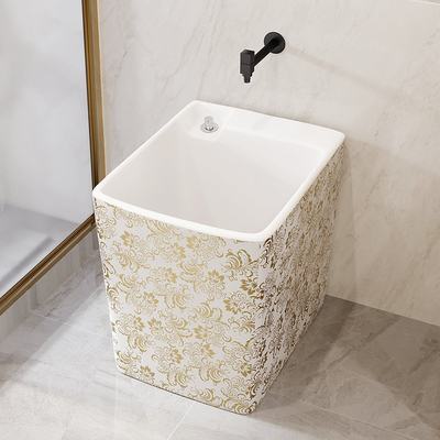 do dissipador cerâmico do espanador de 440*300*400mm banheira profunda do animal de estimação da porcelana da altura